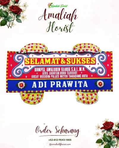 Karangan Bunga Ucapan Selamat di Hambawa