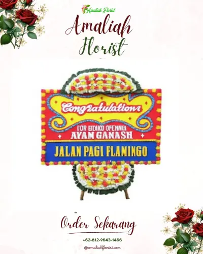 Bunga Papan Congratulation di Hambawa